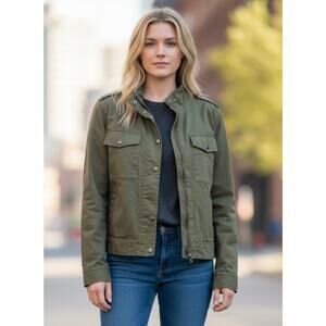 Vigoss Olive Green Utility Military Style Jacket Size Medium NWT
